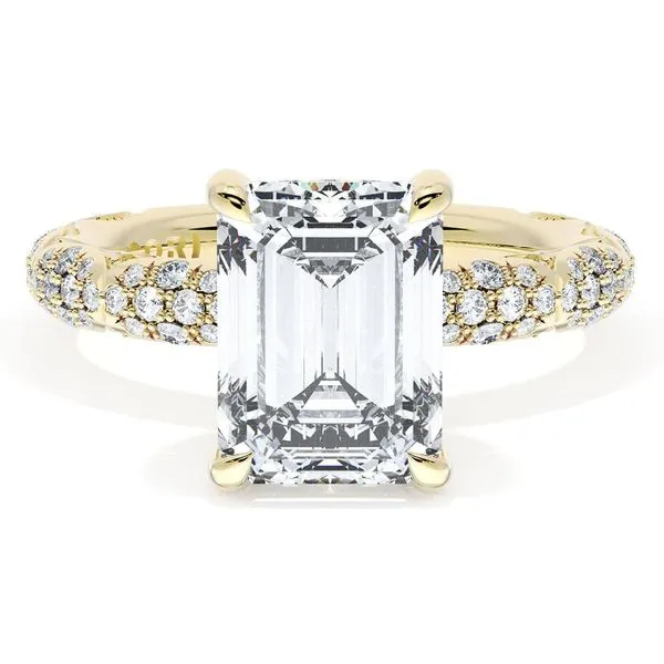 Emerald Bloom Engagement Ring Aires Jewelers Morris Plains, NJ