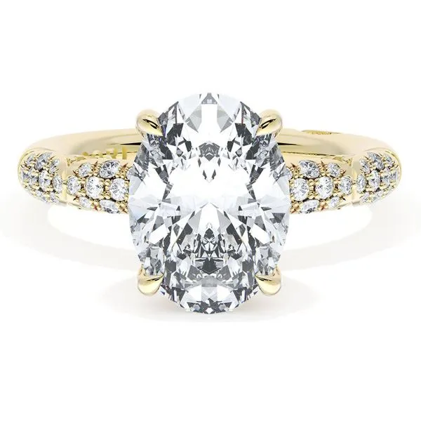 Oval Bloom Engagement Ring Aires Jewelers Morris Plains, NJ