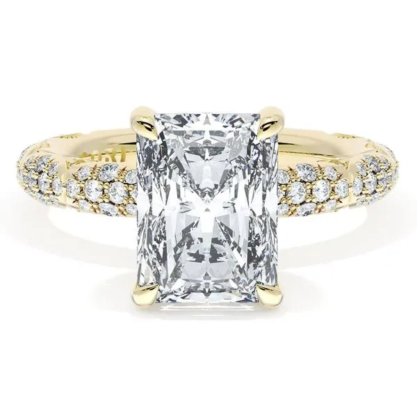 Radiant Bloom Engagement Ring Aires Jewelers Morris Plains, NJ