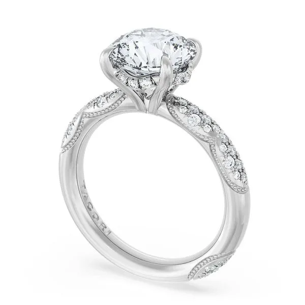Round Bloom Engagement Ring Aires Jewelers Morris Plains, NJ