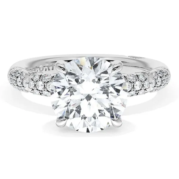 Round Bloom Engagement Ring Aires Jewelers Morris Plains, NJ