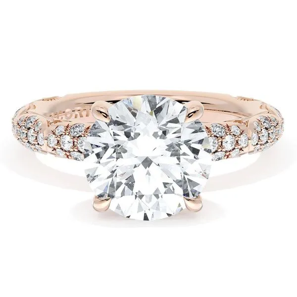 Round Bloom Engagement Ring Aires Jewelers Morris Plains, NJ