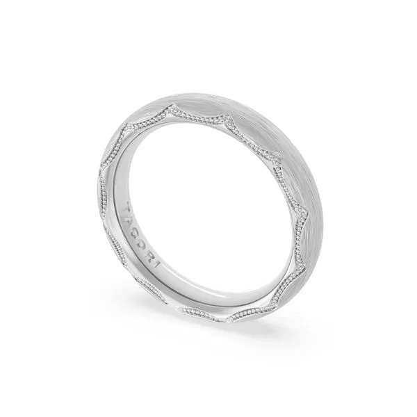 Brushed Finish Wedding Band in Platinum Aires Jewelers Morris Plains, NJ
