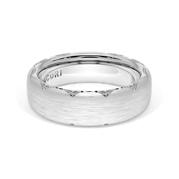 Brushed Finish Wedding Band in Platinum Aires Jewelers Morris Plains, NJ