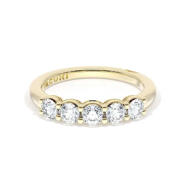 Round Cut Diamond Eternity Band in 18kt Yellow Gold Aires Jewelers Morris Plains, NJ