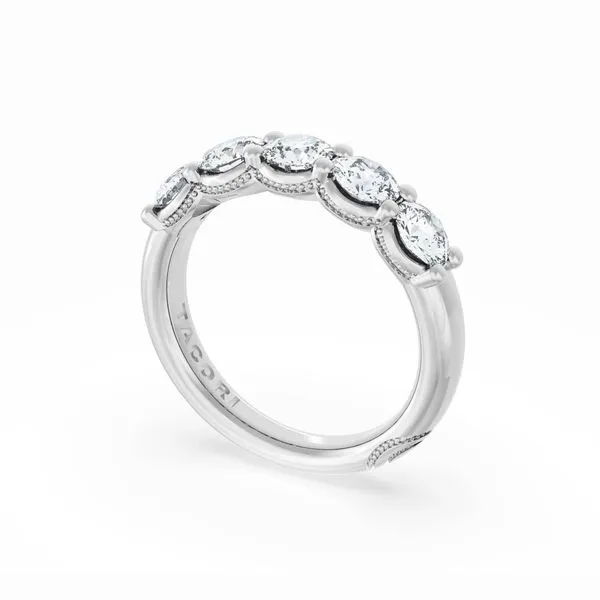 Round Cut Diamond Eternity Band in Platinum Aires Jewelers Morris Plains, NJ