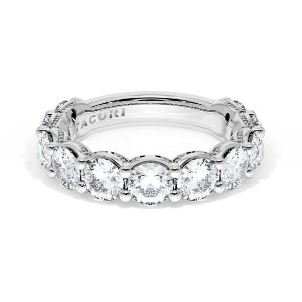 Round Cut Diamond Eternity Band in Platinum Aires Jewelers Morris Plains, NJ