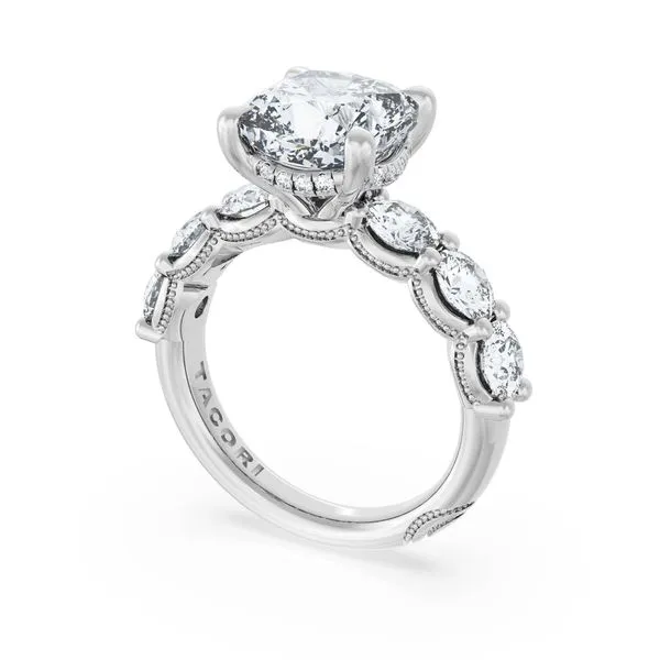 Cushion Solitaire Engagement Ring Aires Jewelers Morris Plains, NJ