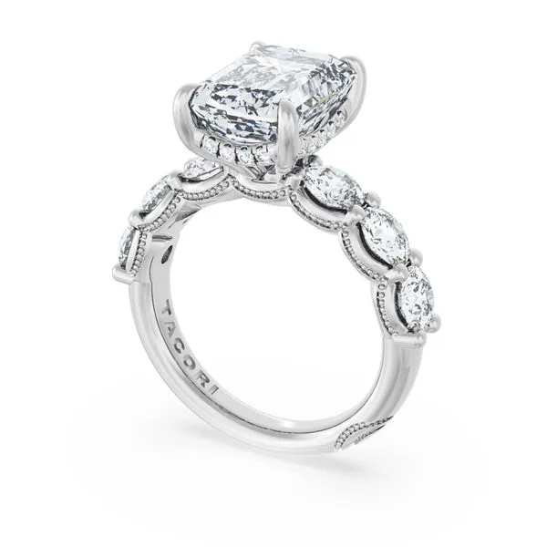 Emerald Solitaire Engagement Ring Aires Jewelers Morris Plains, NJ