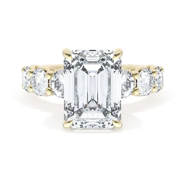 Emerald Solitaire Engagement Ring Aires Jewelers Morris Plains, NJ