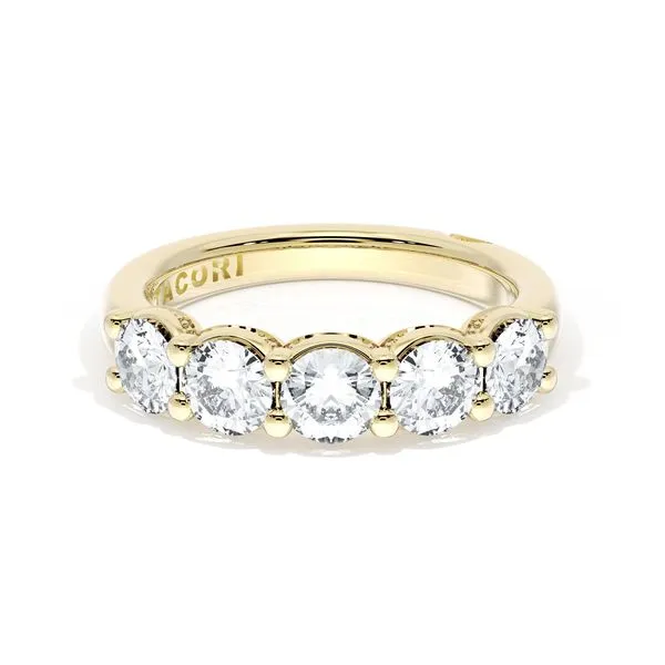 Round Cut Diamond Eternity Band in 18kt Yellow Gold Aires Jewelers Morris Plains, NJ