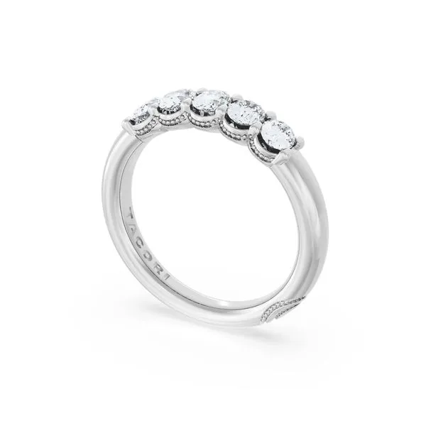 Oval Cut Diamond Eternity Band in Platinum Aires Jewelers Morris Plains, NJ