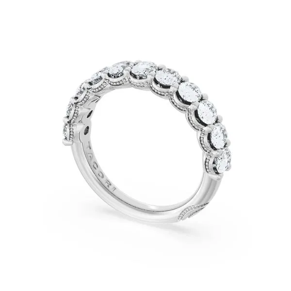 Oval Cut Diamond Eternity Band in 18kt White Gold Aires Jewelers Morris Plains, NJ