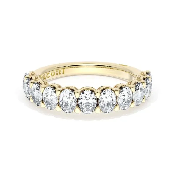Oval Cut Diamond Eternity Band in 18kt Yellow Gold Aires Jewelers Morris Plains, NJ