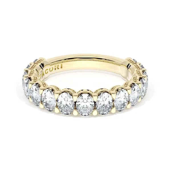 Oval Cut Diamond Eternity Band in 18kt Yellow Gold Aires Jewelers Morris Plains, NJ