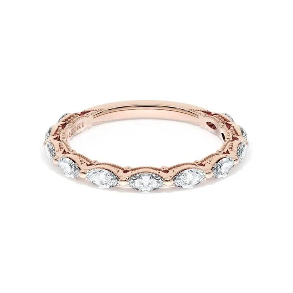 Diamond Eternity Band in 18kt Rose Gold Aires Jewelers Morris Plains, NJ