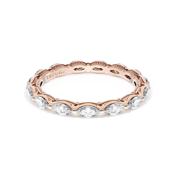 Diamond Eternity Band in 18kt Rose Gold Aires Jewelers Morris Plains, NJ