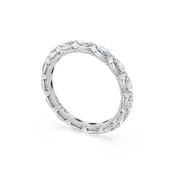 Diamond Eternity Band in 18kt White Gold Aires Jewelers Morris Plains, NJ
