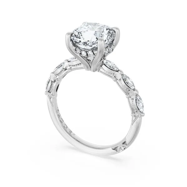 Cushion Solitaire Engagement Ring Aires Jewelers Morris Plains, NJ