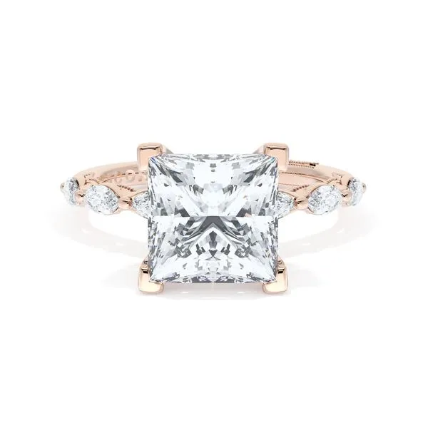 Princess Solitaire Engagement Ring Aires Jewelers Morris Plains, NJ