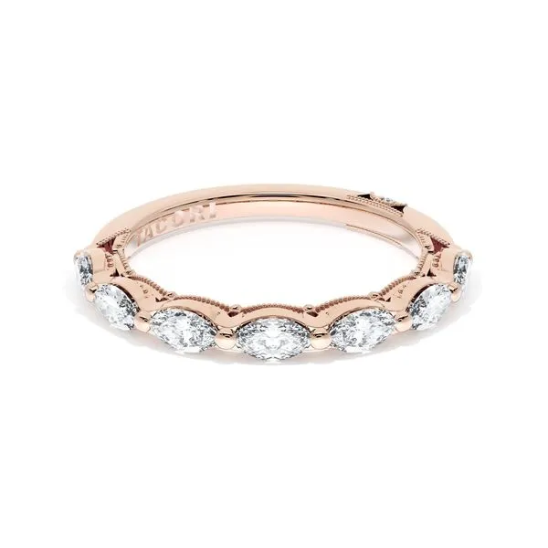 Diamond Eternity Band in 18kt Rose Gold Aires Jewelers Morris Plains, NJ