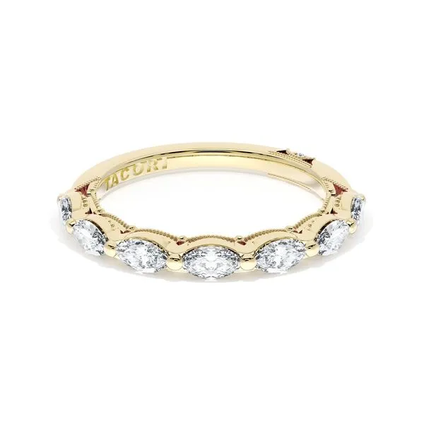 Diamond Eternity Band in 18kt Yellow Gold Aires Jewelers Morris Plains, NJ