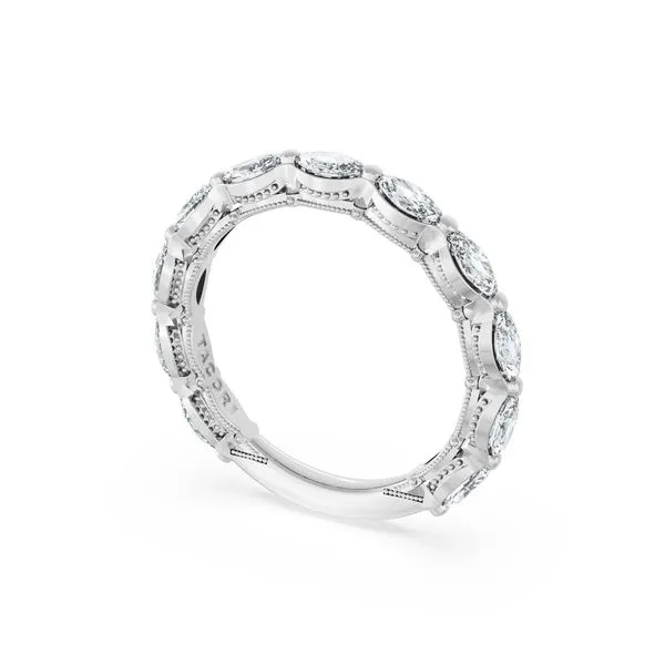 Diamond Eternity Band in 18kt White Gold Aires Jewelers Morris Plains, NJ