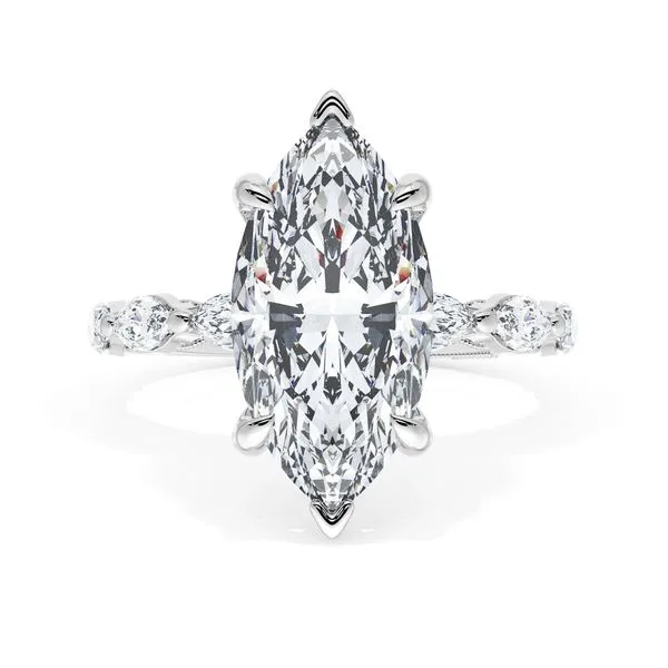 Marquise Solitaire Engagement Ring Aires Jewelers Morris Plains, NJ