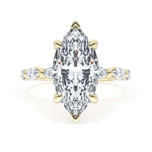 Marquise Solitaire Engagement Ring Aires Jewelers Morris Plains, NJ