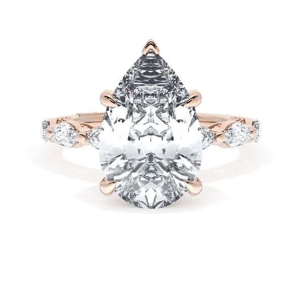 Pear Solitaire Engagement Ring Aires Jewelers Morris Plains, NJ