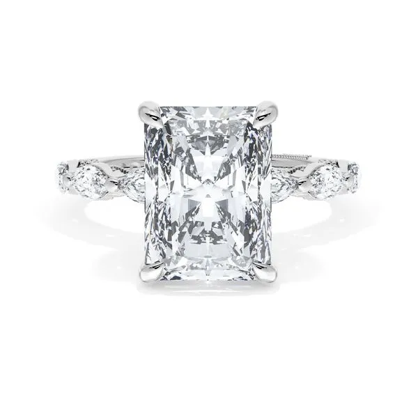 Radiant Solitaire Engagement Ring Aires Jewelers Morris Plains, NJ