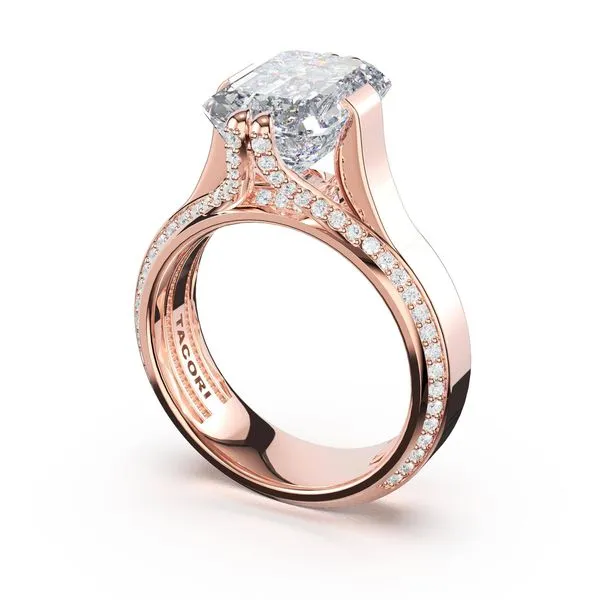 Emerald Solitaire Engagement Ring Aires Jewelers Morris Plains, NJ