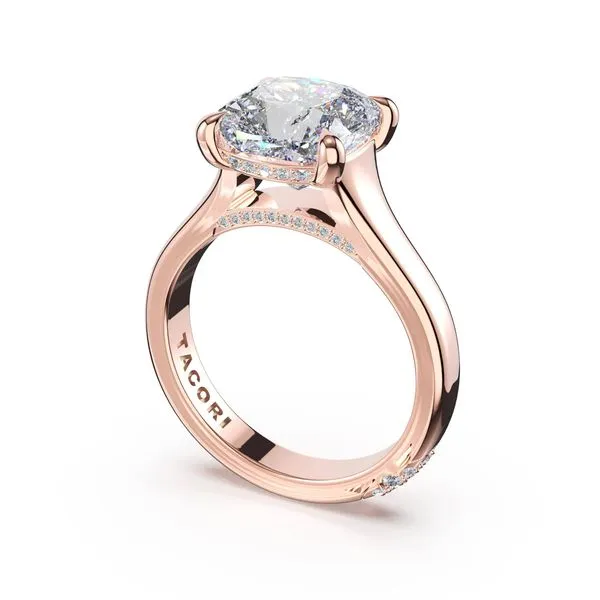 Cushion Solitaire Engagement Ring Aires Jewelers Morris Plains, NJ