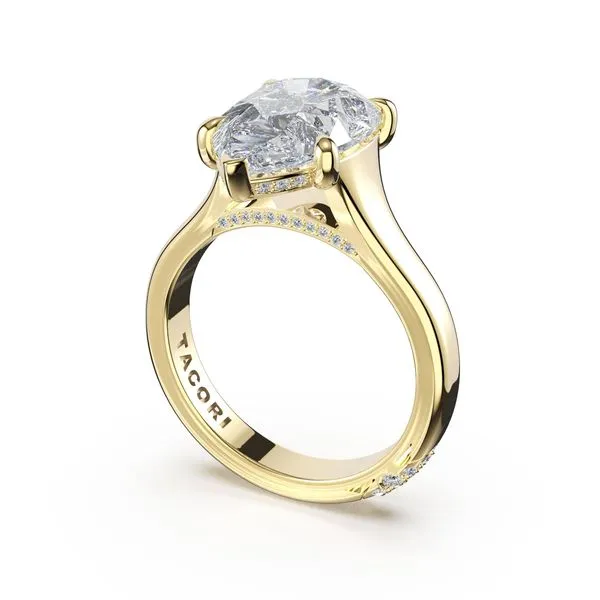 Pear Solitaire Engagement Ring Aires Jewelers Morris Plains, NJ