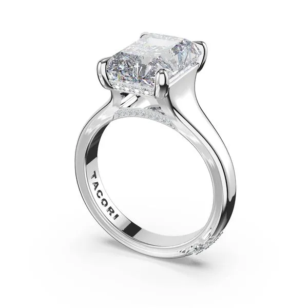 Radiant Solitaire Engagement Ring Aires Jewelers Morris Plains, NJ