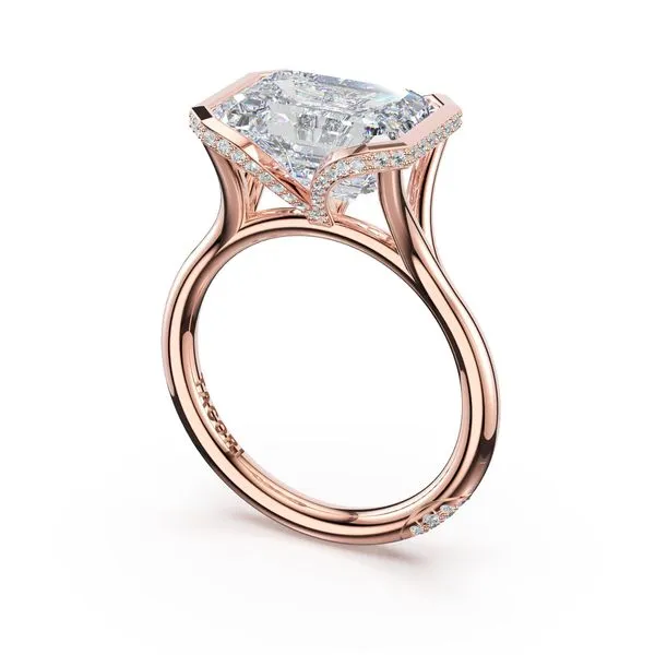 Emerald Solitaire Engagement Ring Aires Jewelers Morris Plains, NJ