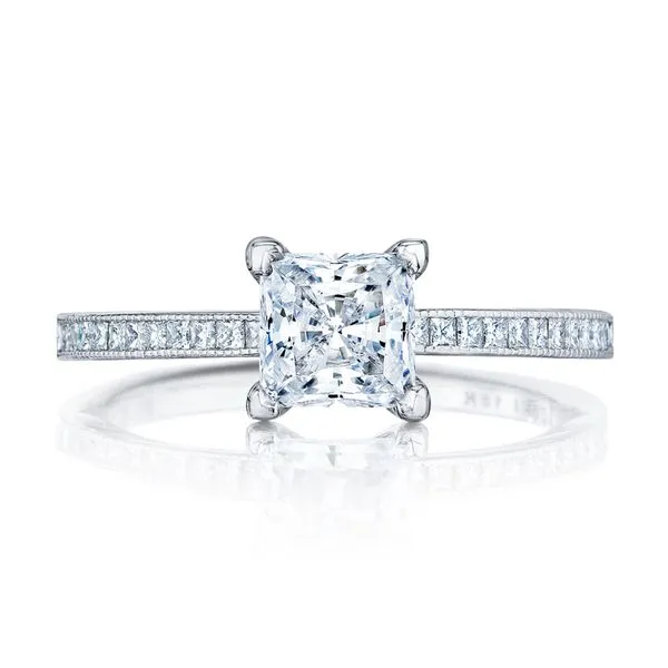 Princess Solitaire Engagement Ring Aires Jewelers Morris Plains, NJ