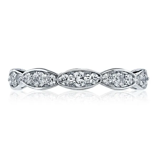 Marquise Design Wedding Band - 3mm Aires Jewelers Morris Plains, NJ