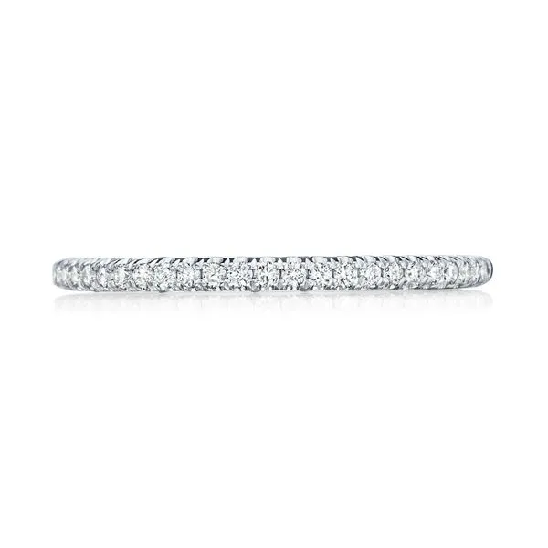 French Pavé Diamond Wedding Band - 1.5mm Aires Jewelers Morris Plains, NJ