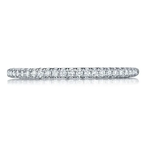 French Pavé Diamond Wedding Band - 1.5mm Aires Jewelers Morris Plains, NJ