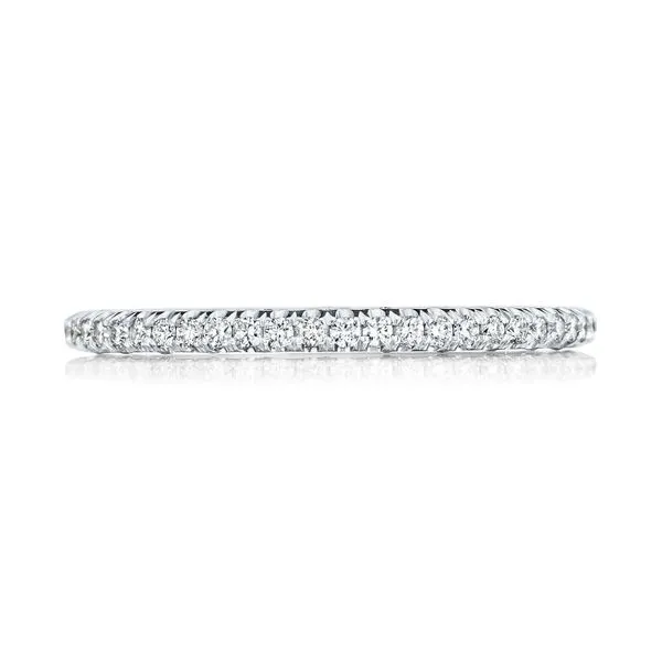 French Pavé Diamond Wedding Band - 1.5mm Aires Jewelers Morris Plains, NJ