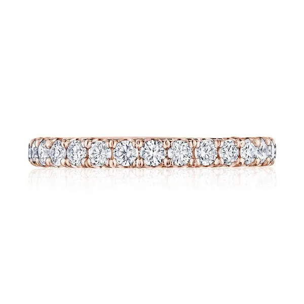 French Pavé Diamond Wedding Band - 2.5mm Aires Jewelers Morris Plains, NJ