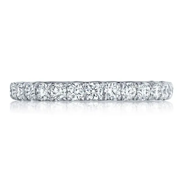 French Pavé Diamond Wedding Band - 2.5mm Aires Jewelers Morris Plains, NJ