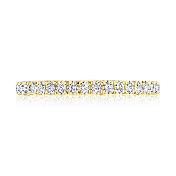 French Pavé Diamond Wedding Band - 2mm Aires Jewelers Morris Plains, NJ