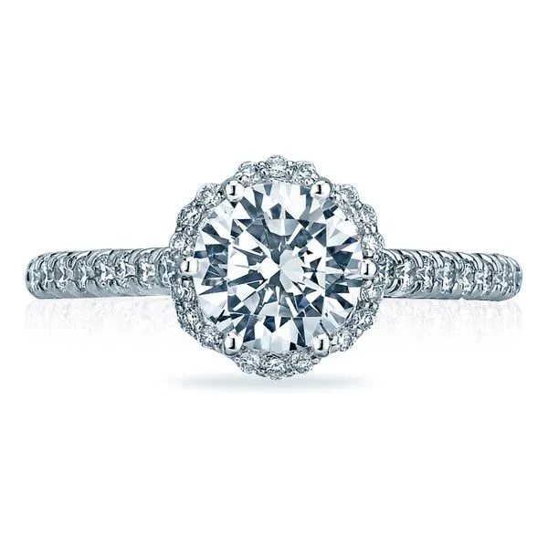 Round Bloom Engagement Ring Aires Jewelers Morris Plains, NJ
