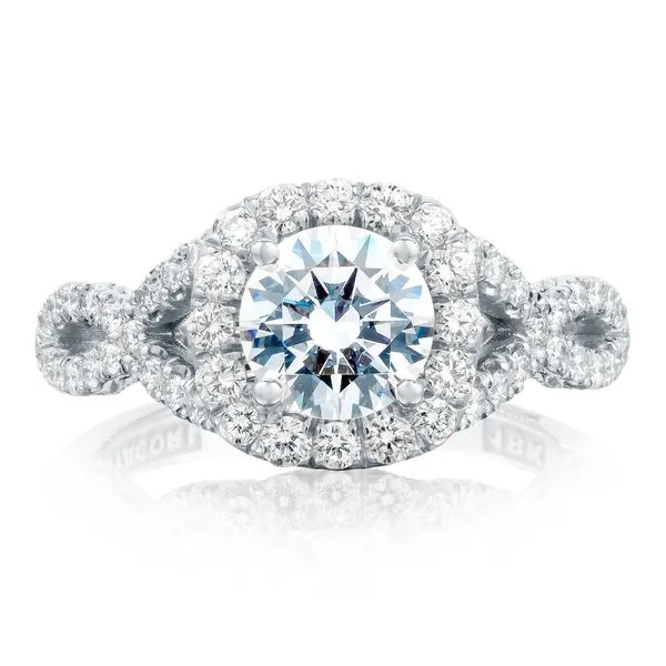 Round Bloom Engagement Ring Aires Jewelers Morris Plains, NJ