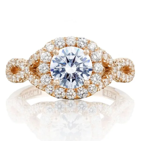 Round Bloom Engagement Ring Aires Jewelers Morris Plains, NJ