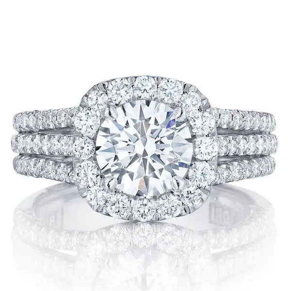 Round Bloom Engagement Ring Aires Jewelers Morris Plains, NJ