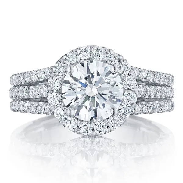 Round Bloom Engagement Ring Aires Jewelers Morris Plains, NJ