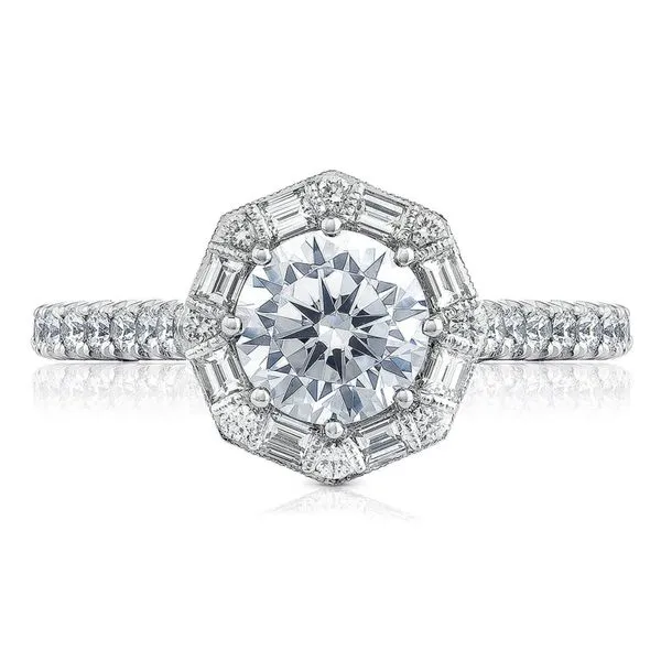 Round Bloom Engagement Ring Aires Jewelers Morris Plains, NJ